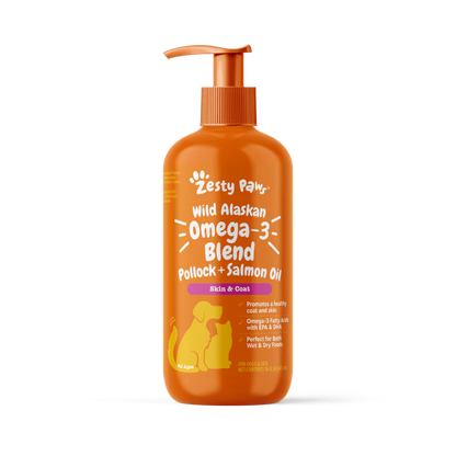 Stop your dog's constant licking and itchy skin with Wild Alaskan Salmon Oil
