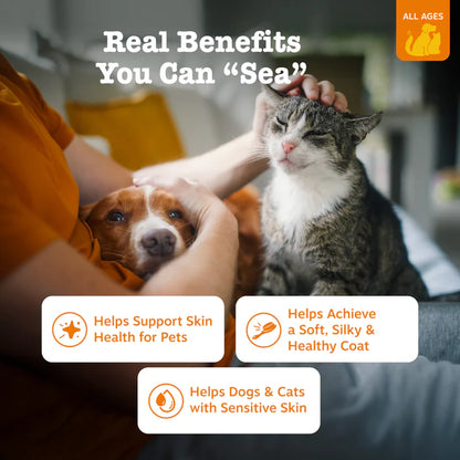 Stop your dog's constant licking and itchy skin with Wild Alaskan Salmon Oil