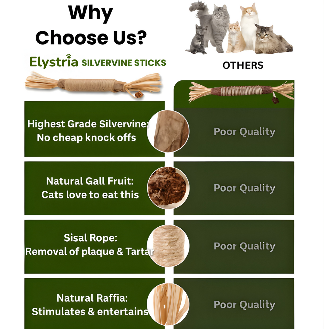 Elystria Natural Silvervine Dental Sticks