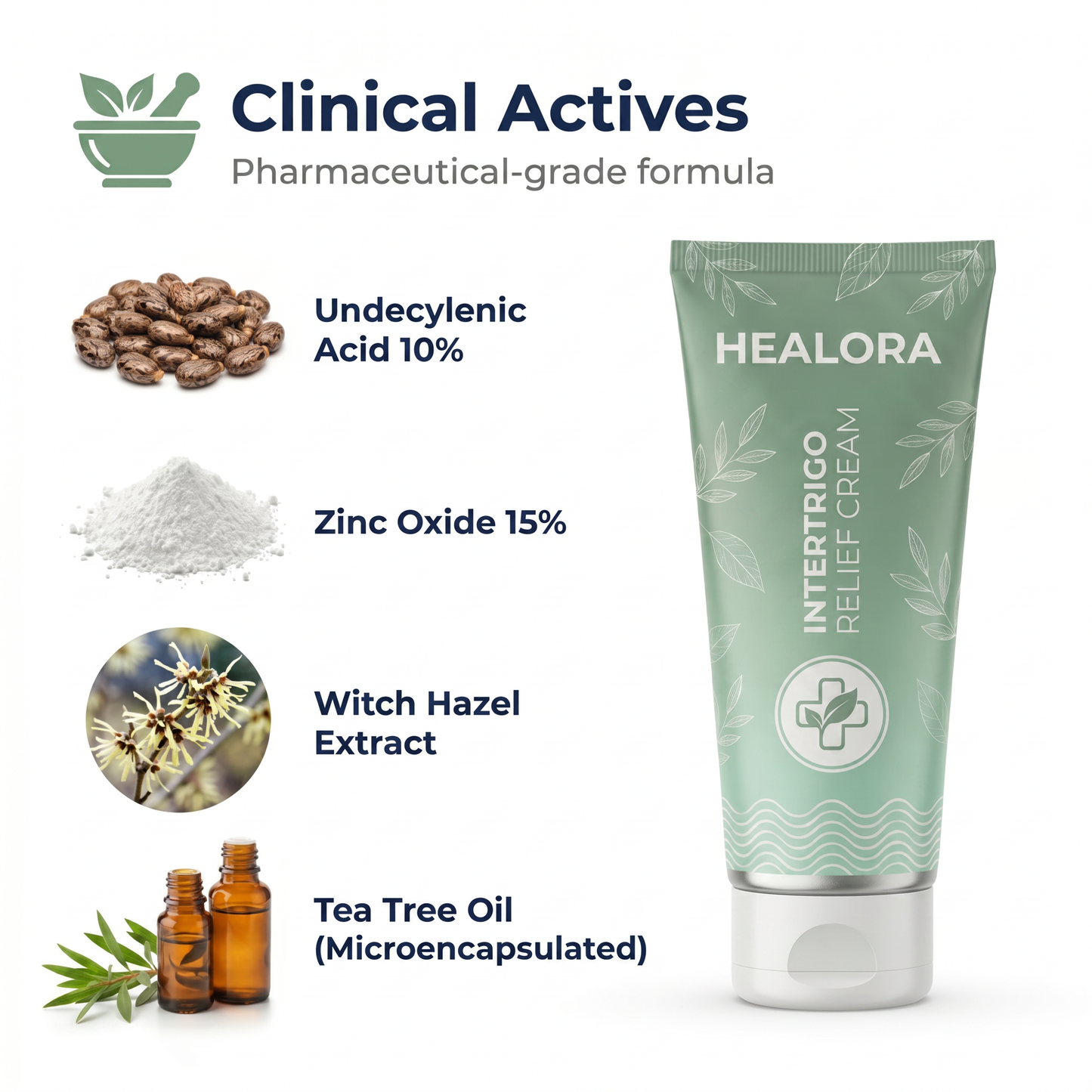 Intertrigo Relief Cream treats 99% of skin fold rashes from the first application