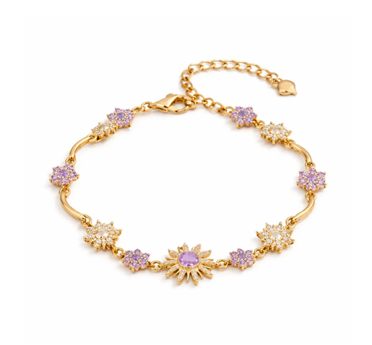 Gold Plated Princess Rapunzel Bracelet
